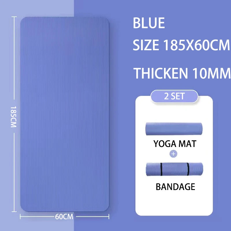 2 Meter längere Yogamatte, supergroß, verlängerte Yogamatte für Herren, spezielle hochwertige Fitnessmatte für Pilates, Übungen, gesunde Fitnessmatte