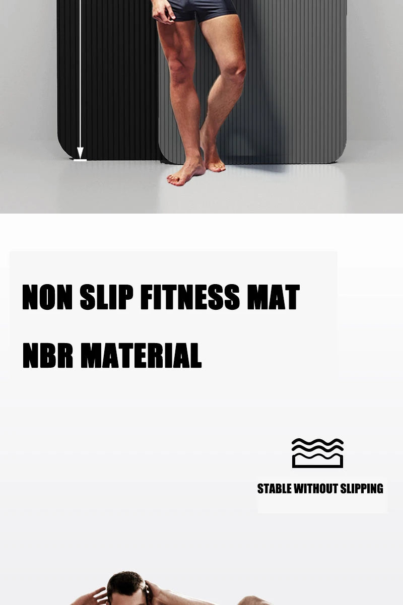 2 Meter längere Yogamatte, supergroß, verlängerte Yogamatte für Herren, spezielle hochwertige Fitnessmatte für Pilates, Übungen, gesunde Fitnessmatte