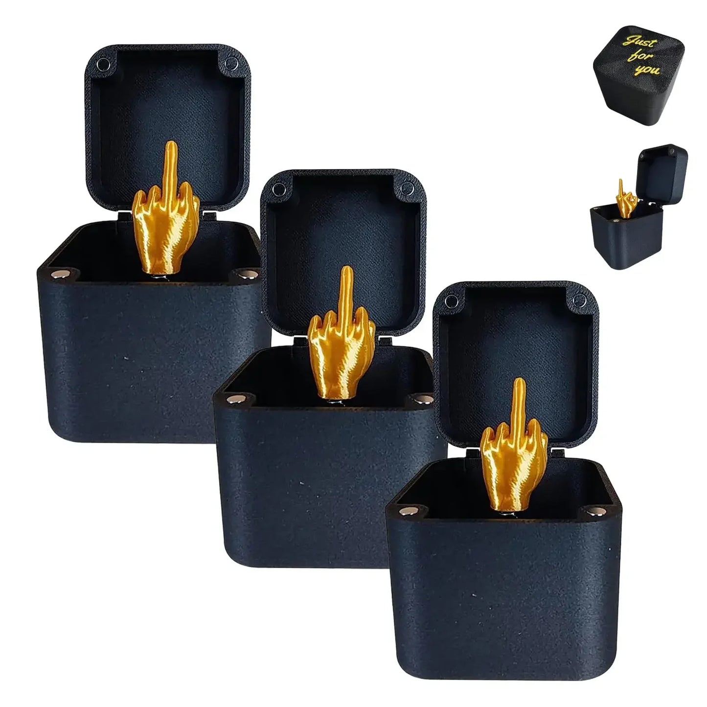 Weihnachten Interessantes Streichgeschenk Mittelfinger in der Box Weihnachtsbox Lustige kreative Geschenke Büro Schreibtisch Dekoration Home Dekoration