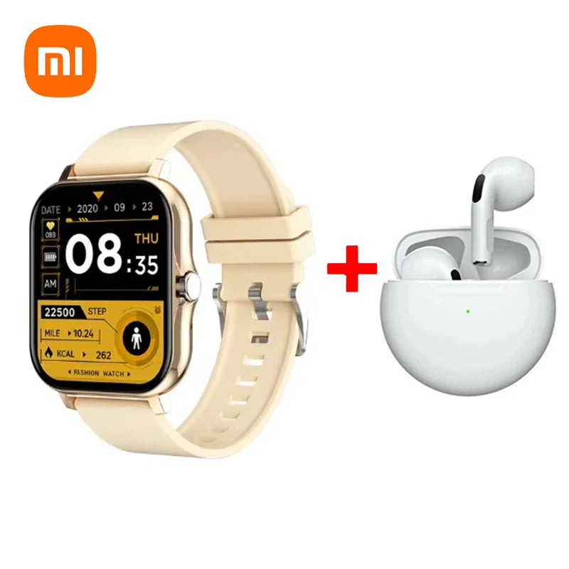 Xiaomi Smart Watch Damen Herren Damen Geschenk Sport Fitness Uhren Pulsmesser Wasserdichte Smartwatch für Handys Android IOS
