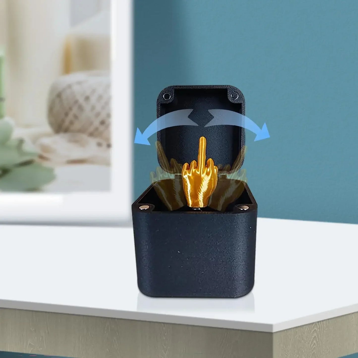 Weihnachten Interessantes Streichgeschenk Mittelfinger in der Box Weihnachtsbox Lustige kreative Geschenke Büro Schreibtisch Dekoration Home Dekoration