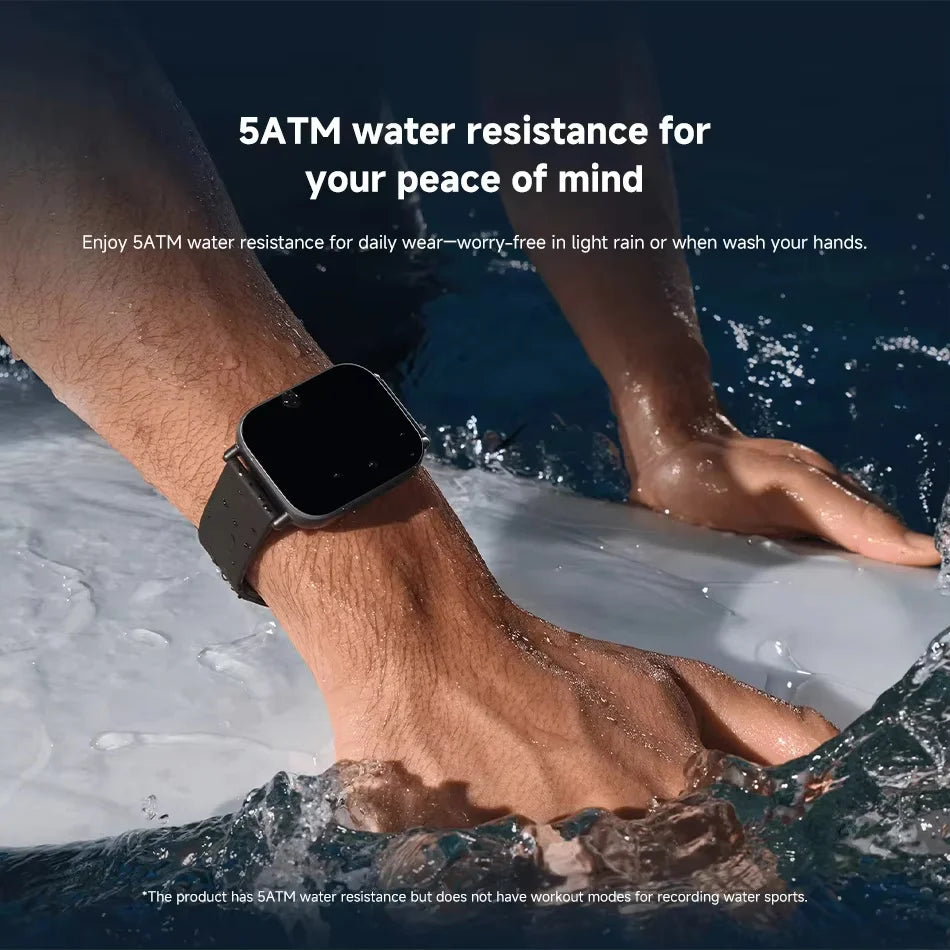Globale Version Xiaomi Redmi Watch 5 Active 2'' Display Bis zu 18 Tage Akkulaufzeit 140+ Trainingsmodi Bluetooth-Anrufe 5ATM