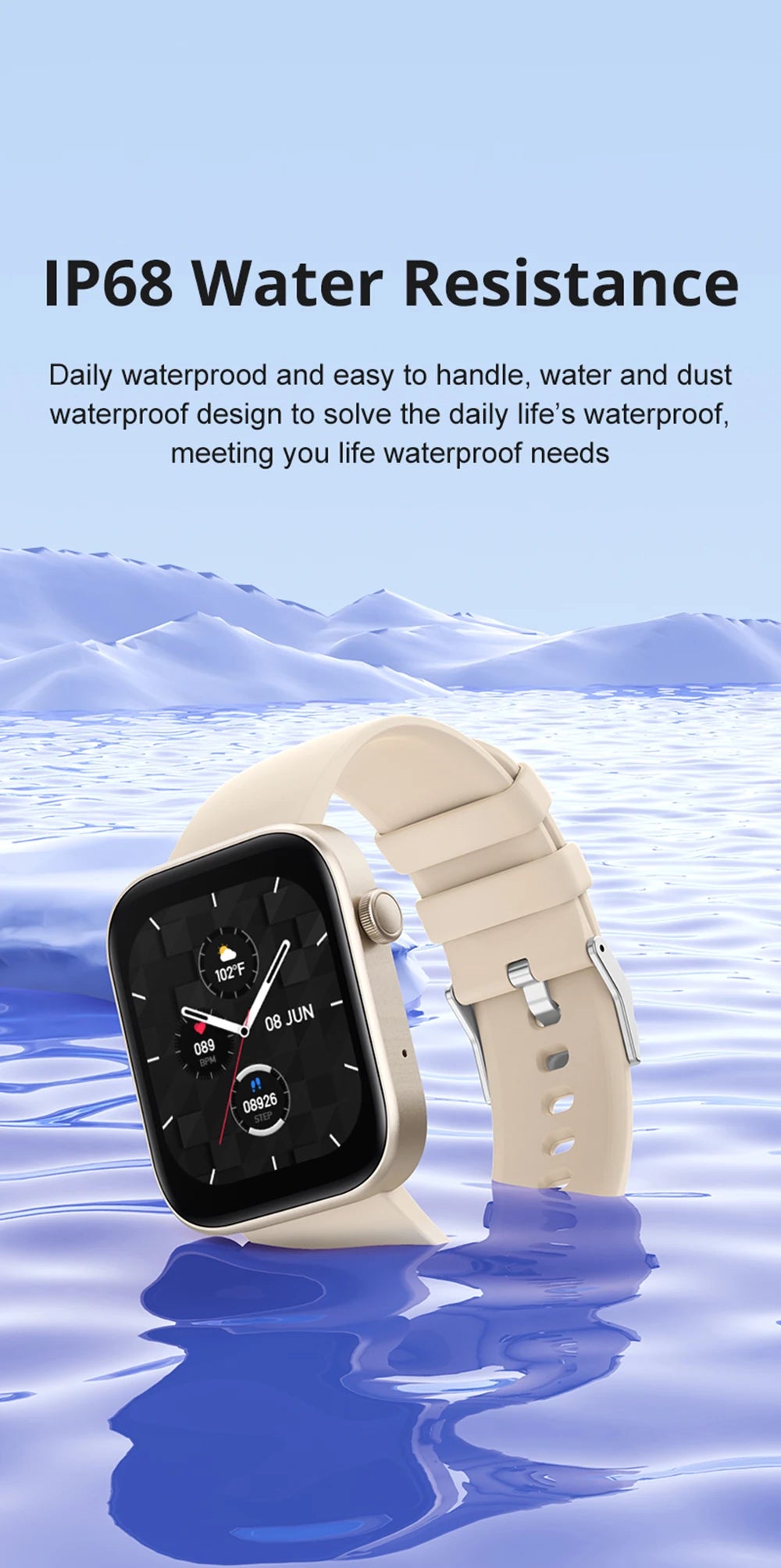 COLMI P71 Sprachanrufe Smartwatch Männer Gesundheitsüberwachung IP68 Wasserdicht Intelligente Benachrichtigungen Sprachassistent Smart Watch Frauen