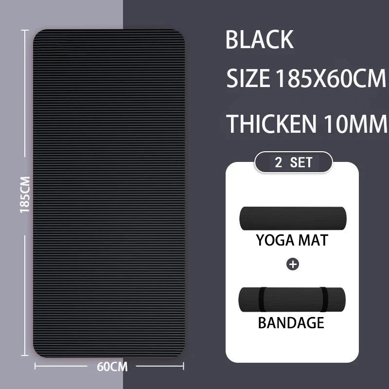 2 Meter längere Yogamatte, supergroß, verlängerte Yogamatte für Herren, spezielle hochwertige Fitnessmatte für Pilates, Übungen, gesunde Fitnessmatte