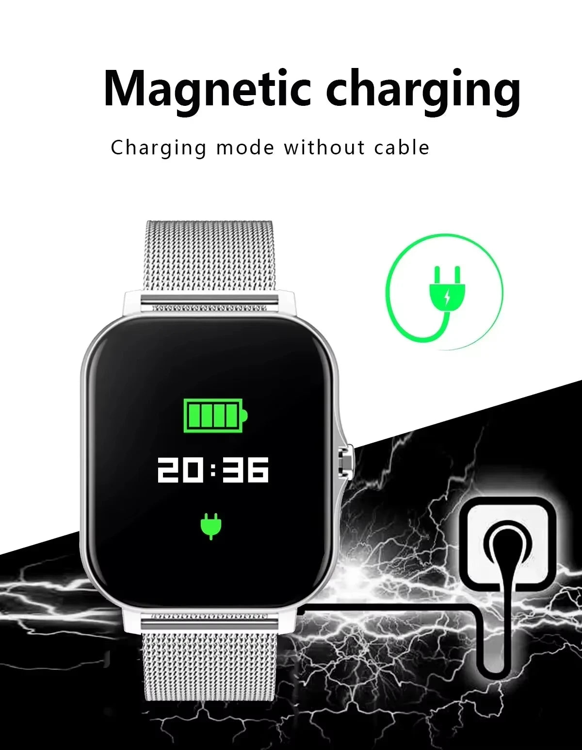 Xiaomi Smart Watch Damen Herren Damen Geschenk Sport Fitness Uhren Pulsmesser Wasserdichte Smartwatch für Handys Android IOS