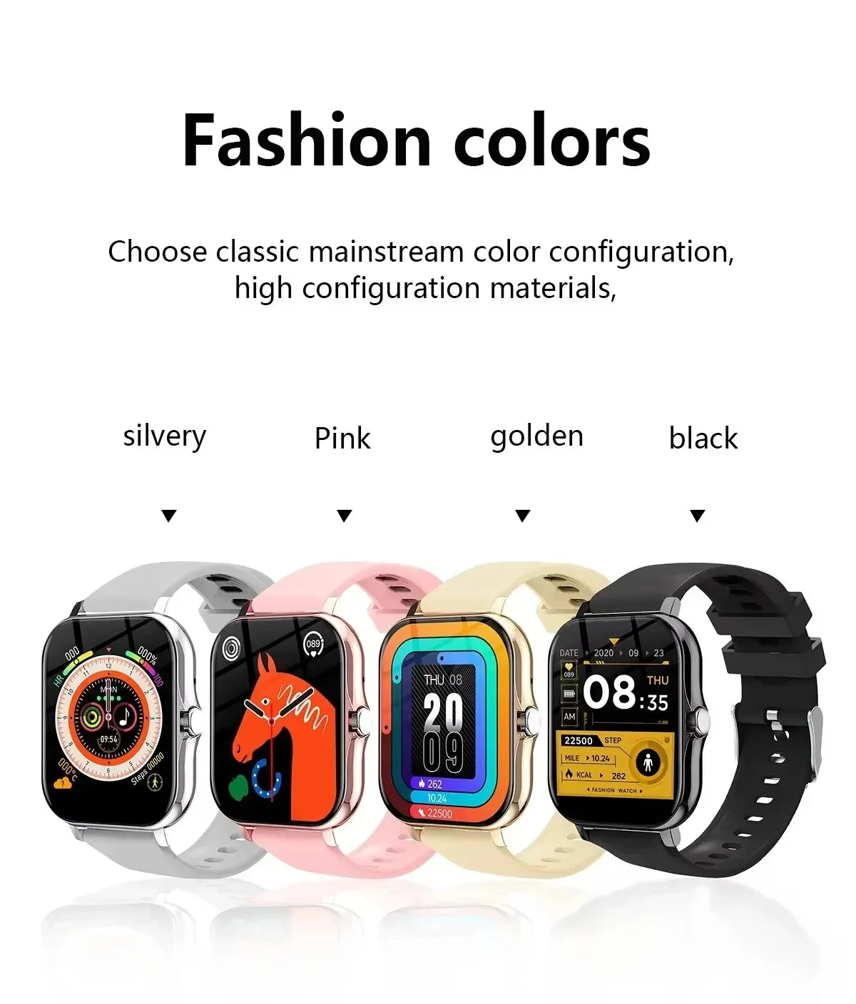 Xiaomi Smart Watch Damen Herren Damen Geschenk Sport Fitness Uhren Pulsmesser Wasserdichte Smartwatch für Handys Android IOS