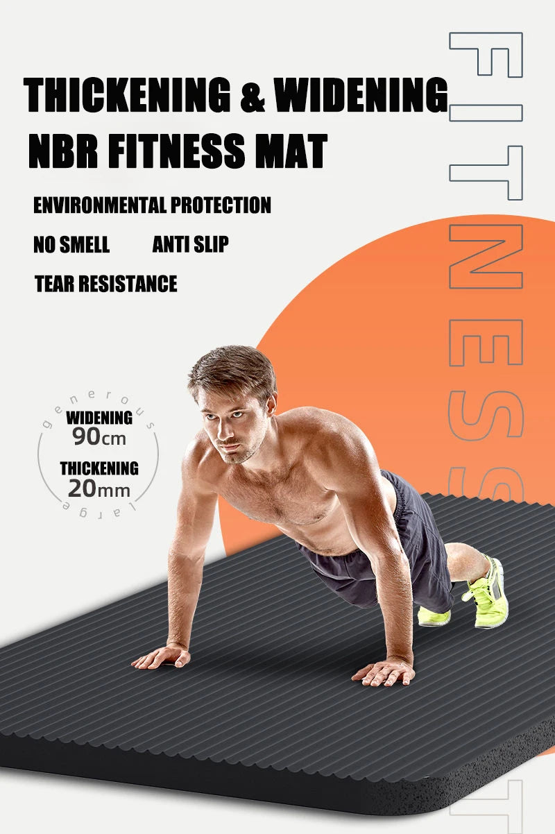2 Meter längere Yogamatte, supergroß, verlängerte Yogamatte für Herren, spezielle hochwertige Fitnessmatte für Pilates, Übungen, gesunde Fitnessmatte