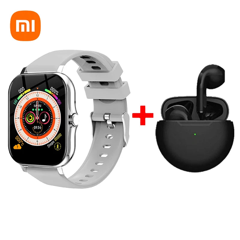 Xiaomi Smart Watch Damen Herren Damen Geschenk Sport Fitness Uhren Pulsmesser Wasserdichte Smartwatch für Handys Android IOS