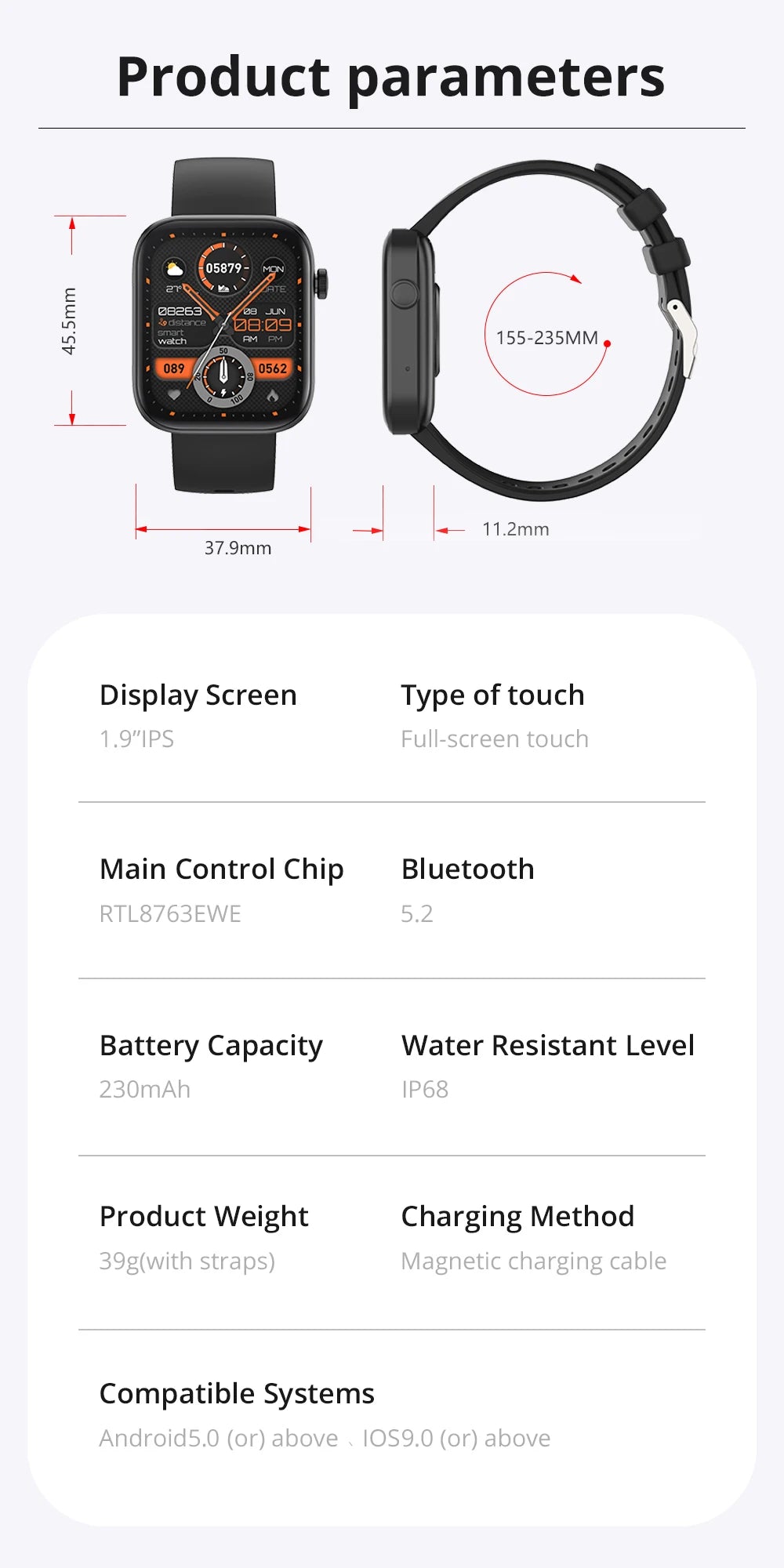 COLMI P71 Sprachanrufe Smartwatch Männer Gesundheitsüberwachung IP68 Wasserdicht Intelligente Benachrichtigungen Sprachassistent Smart Watch Frauen