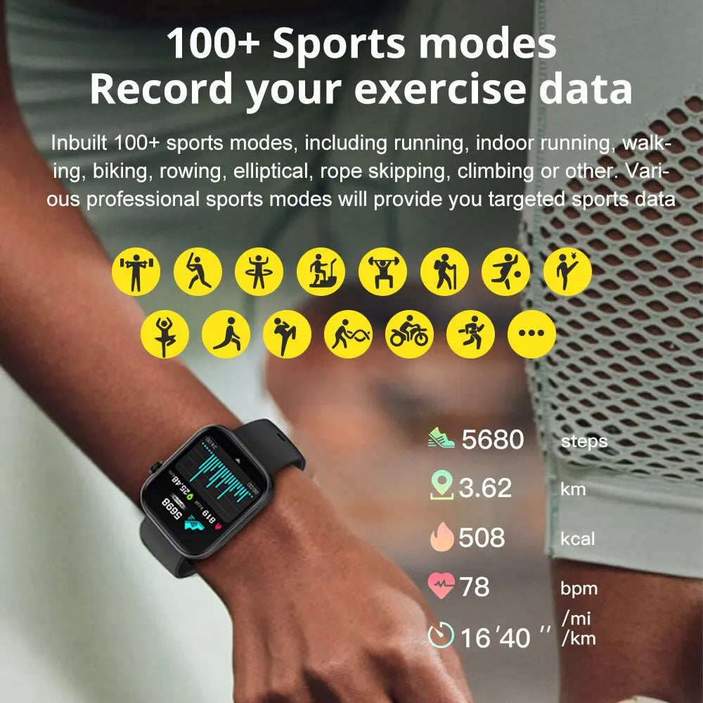 COLMI P71 Sprachanrufe Smartwatch Männer Gesundheitsüberwachung IP68 Wasserdicht Intelligente Benachrichtigungen Sprachassistent Smart Watch Frauen