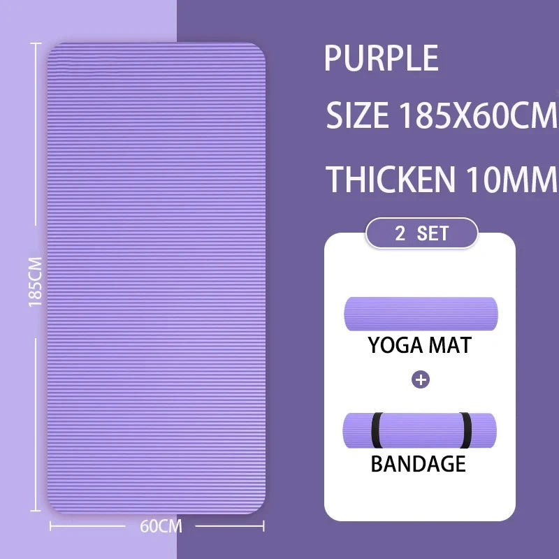2 Meter längere Yogamatte, supergroß, verlängerte Yogamatte für Herren, spezielle hochwertige Fitnessmatte für Pilates, Übungen, gesunde Fitnessmatte