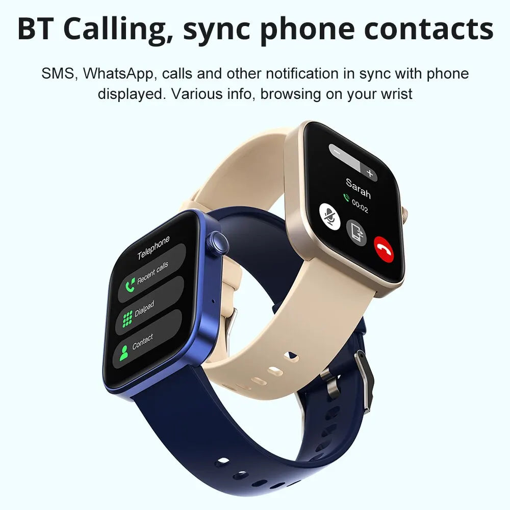 COLMI P71 Sprachanrufe Smartwatch Männer Gesundheitsüberwachung IP68 Wasserdicht Intelligente Benachrichtigungen Sprachassistent Smart Watch Frauen