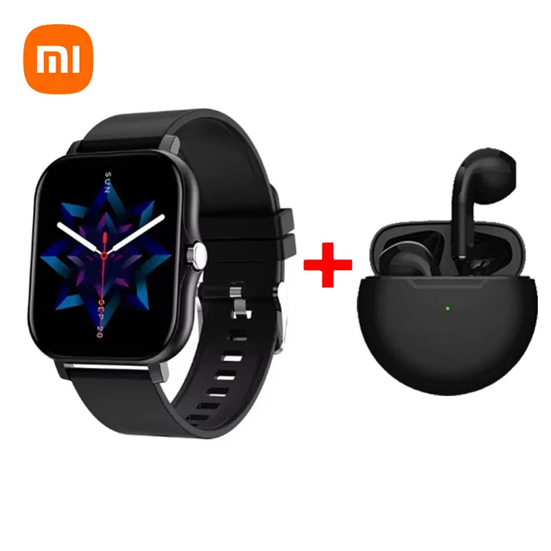 Xiaomi Smart Watch Damen Herren Damen Geschenk Sport Fitness Uhren Pulsmesser Wasserdichte Smartwatch für Handys Android IOS