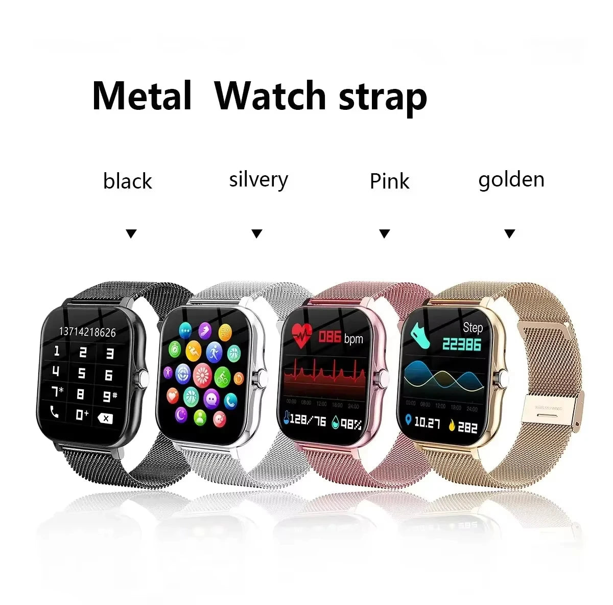 Xiaomi Smart Watch Damen Herren Damen Geschenk Sport Fitness Uhren Pulsmesser Wasserdichte Smartwatch für Handys Android IOS